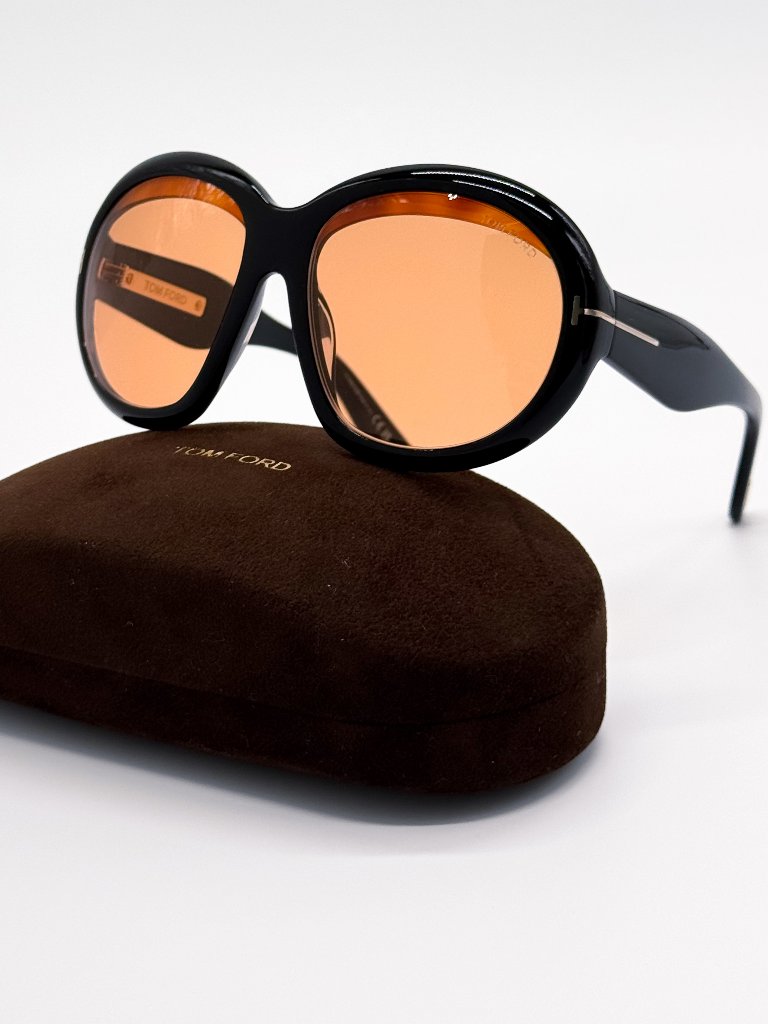New Tom Ford Sunglasses Tom Ford Angelica Ft1193 01e Black Orange Women Tf1193 0